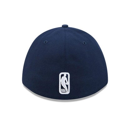 Pictured is this NBA Team Indiana Pacers 39THIRTY M-Crown Stretch Fit cap in dark blue. 7