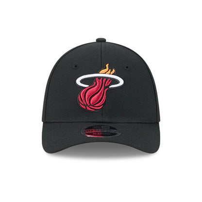 Pictured is this NBA Team Miami Heat 39THIRTY M-Crown Stretch Fit cap in black. 3