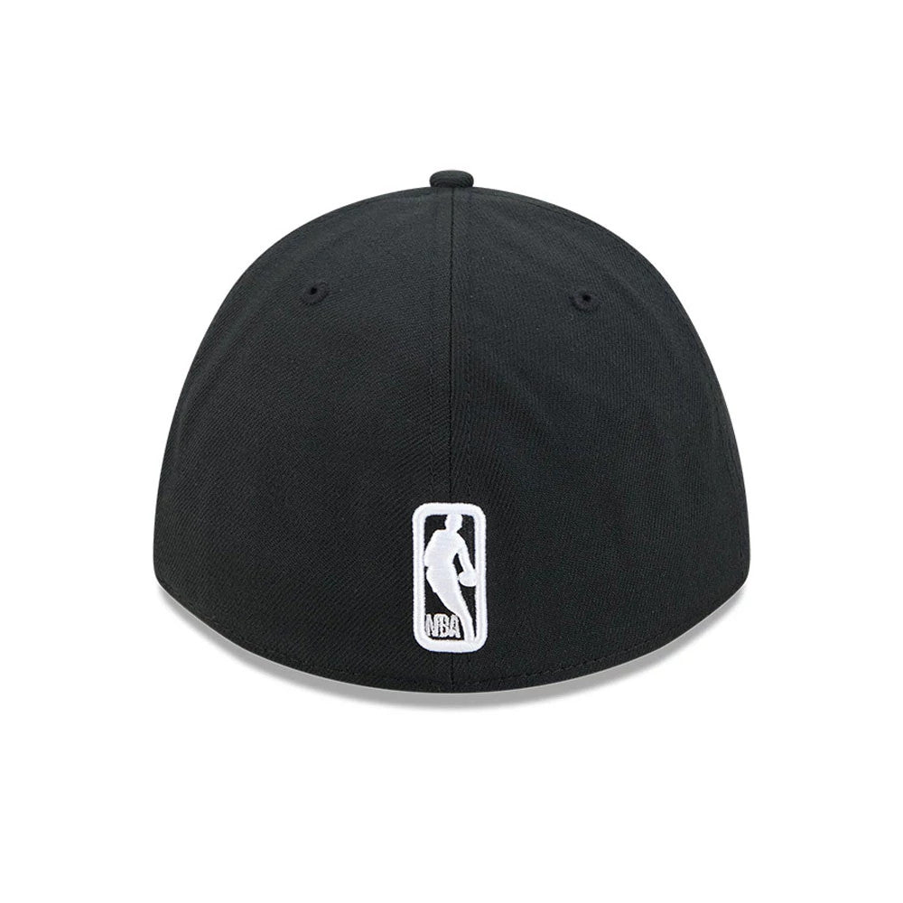 Pictured is this NBA Team Miami Heat 39THIRTY M-Crown Stretch Fit cap in black. 7