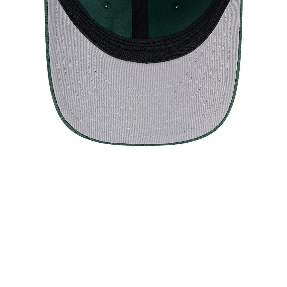 Pictured is this NBA Team Milwaukee Bucks 39THIRTY M-Crown Stretch Fit cap in dark green. 7