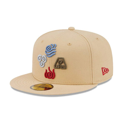 Pictured is this Elements Avatar 59FIFTY Fitted cap in light beige. 1