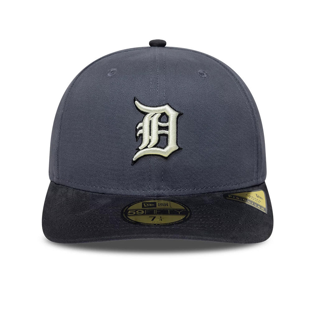 Pictured is this MLB Detroit Tigers 59FIFTY Fitted cap in dark grey. 3
