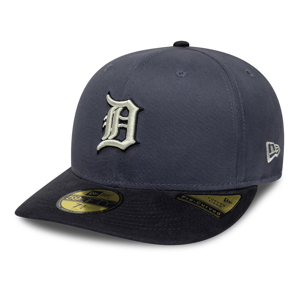 Pictured is this MLB Detroit Tigers 59FIFTY Fitted cap in dark grey. 1