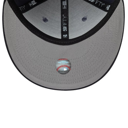 Pictured is this MLB Detroit Tigers 59FIFTY Fitted cap in dark grey. 2