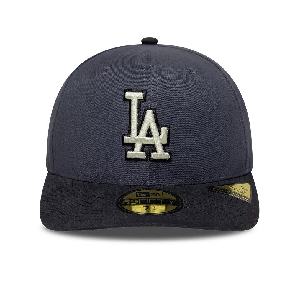 Pictured is this MLB LA Dodgers 59FIFTY Fitted cap in dark grey. 3