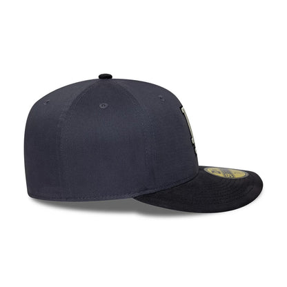 Pictured is this MLB LA Dodgers 59FIFTY Fitted cap in dark grey. 7
