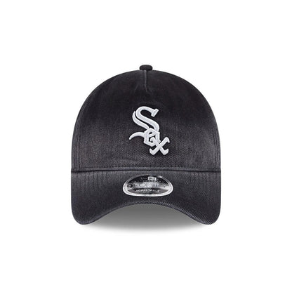 Pictured is this MLB Washed Denim Chicago White Sox 9FORTY A-Frame Unstructured cap in black. 3