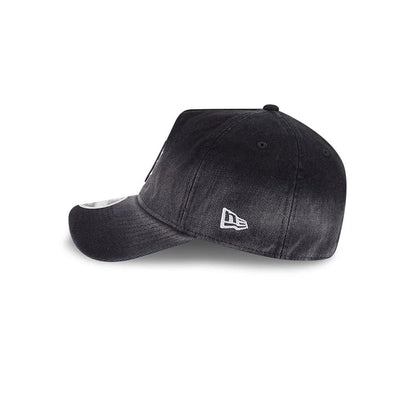 Pictured is this MLB Washed Denim Boston Red Sox 9FORTY A-Frame Unstructured cap in black. 5