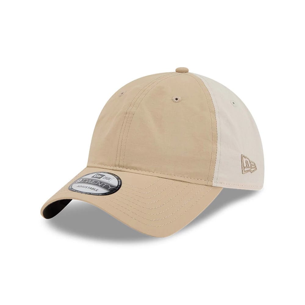 Pictured is this New Era Elevated Basics 9TWENTY cap in open brown. 1
