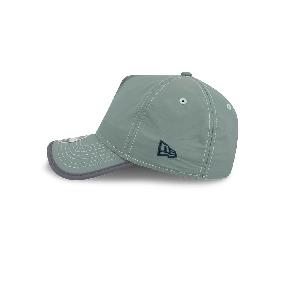 Pictured is this New Era Elevated Basics 9FORTY A-Frame Unstructured cap in open green. 5