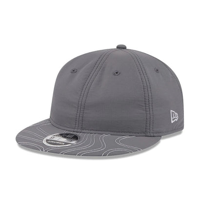 Pictured is this New Era Elevated Basics Retro Crown 9FIFTY cap in open grey. 1