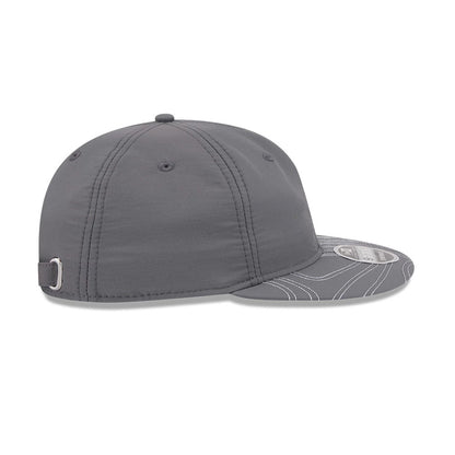 Pictured is this New Era Elevated Basics Retro Crown 9FIFTY cap in open grey. 6