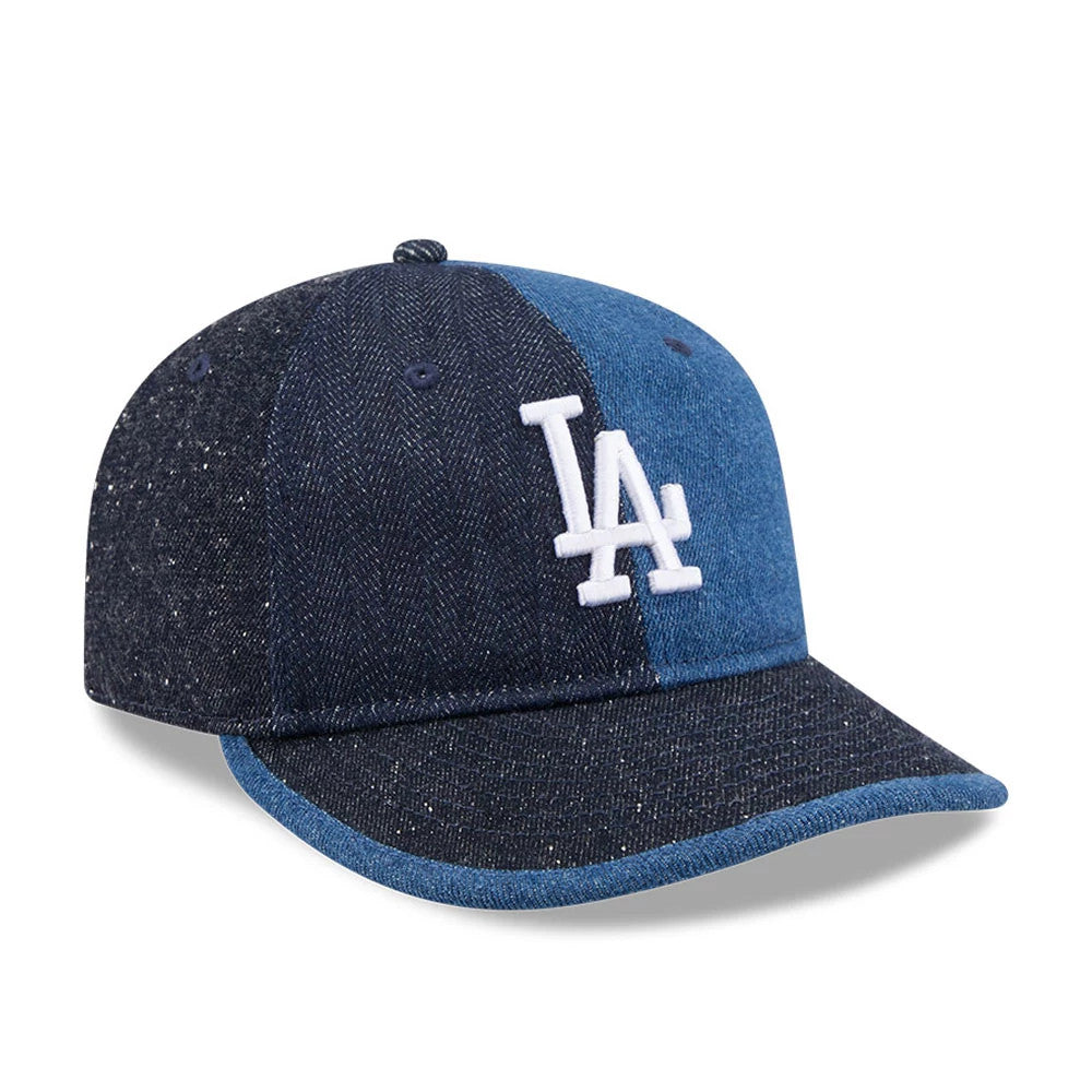 Pictured is this MLB Multipanel LA Dodgers Retro Crown 59FIFTY Fitted cap in navy. 3