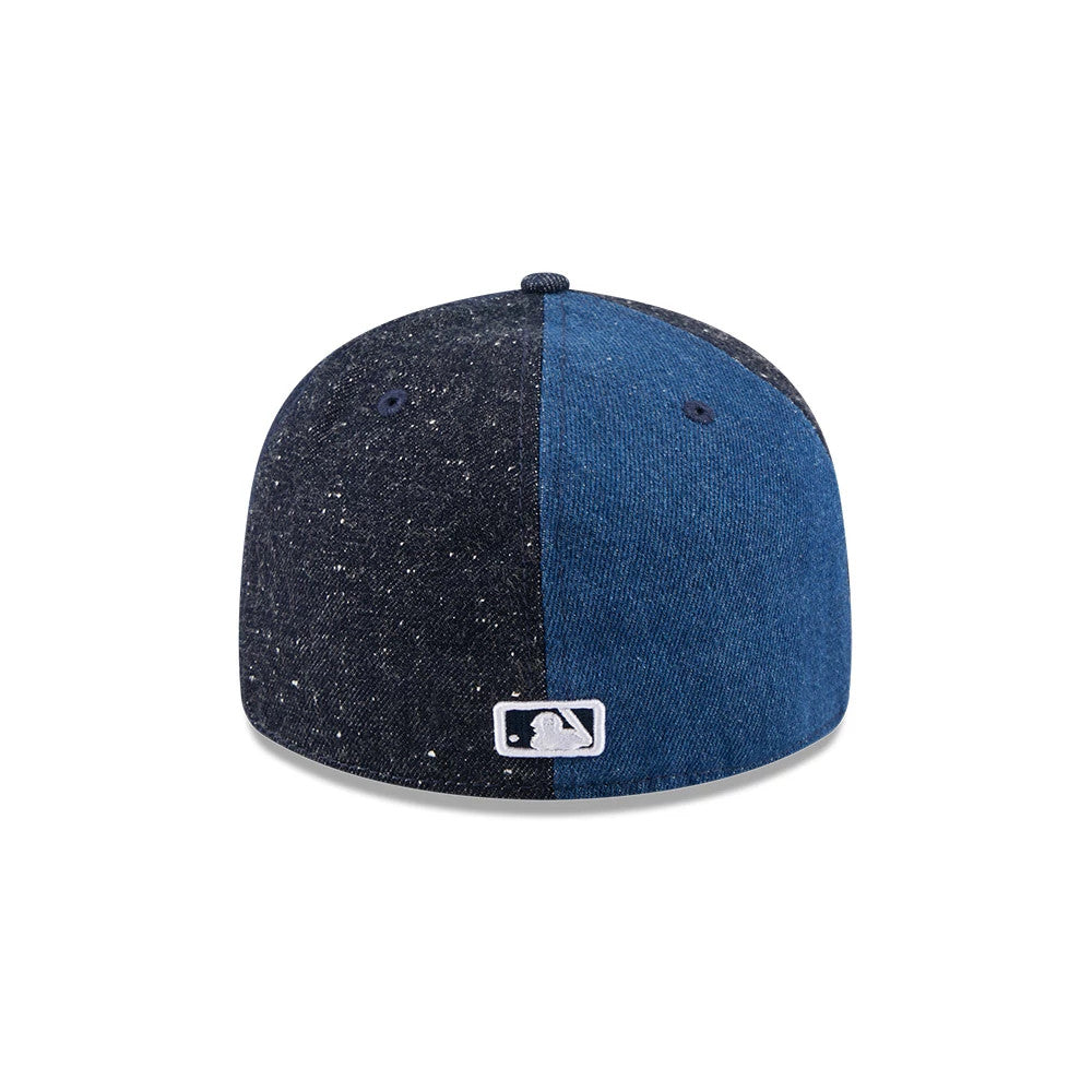 Pictured is this MLB Multipanel LA Dodgers Retro Crown 59FIFTY Fitted cap in navy. 6