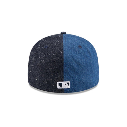 Pictured is this MLB Multipanel New York Yankees Retro Crown 59FIFTY Fitted cap in navy. 4