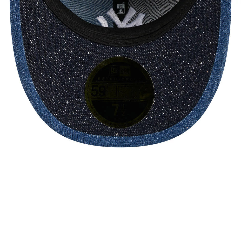 Pictured is this MLB Multipanel New York Yankees Retro Crown 59FIFTY Fitted cap in navy. 7