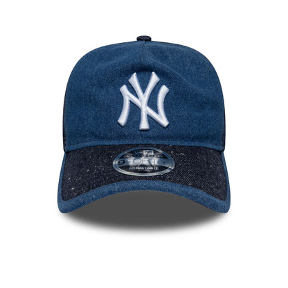 Pictured is this MLB Multipanel New York Yankees 9FORTY A-Frame Unstructured cap in navy. 2
