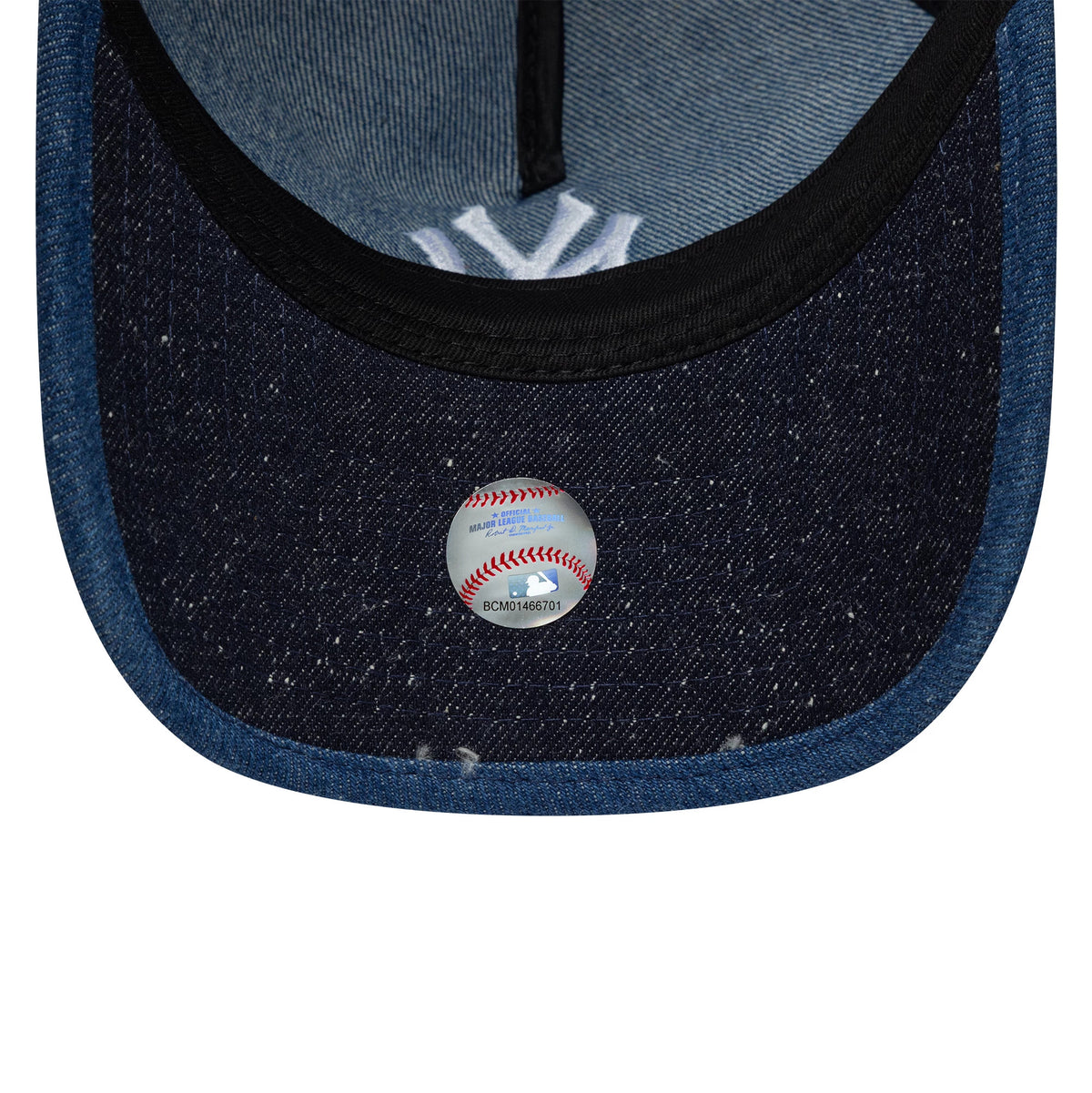 Pictured is this MLB Multipanel New York Yankees 9FORTY A-Frame Unstructured cap in navy. 7