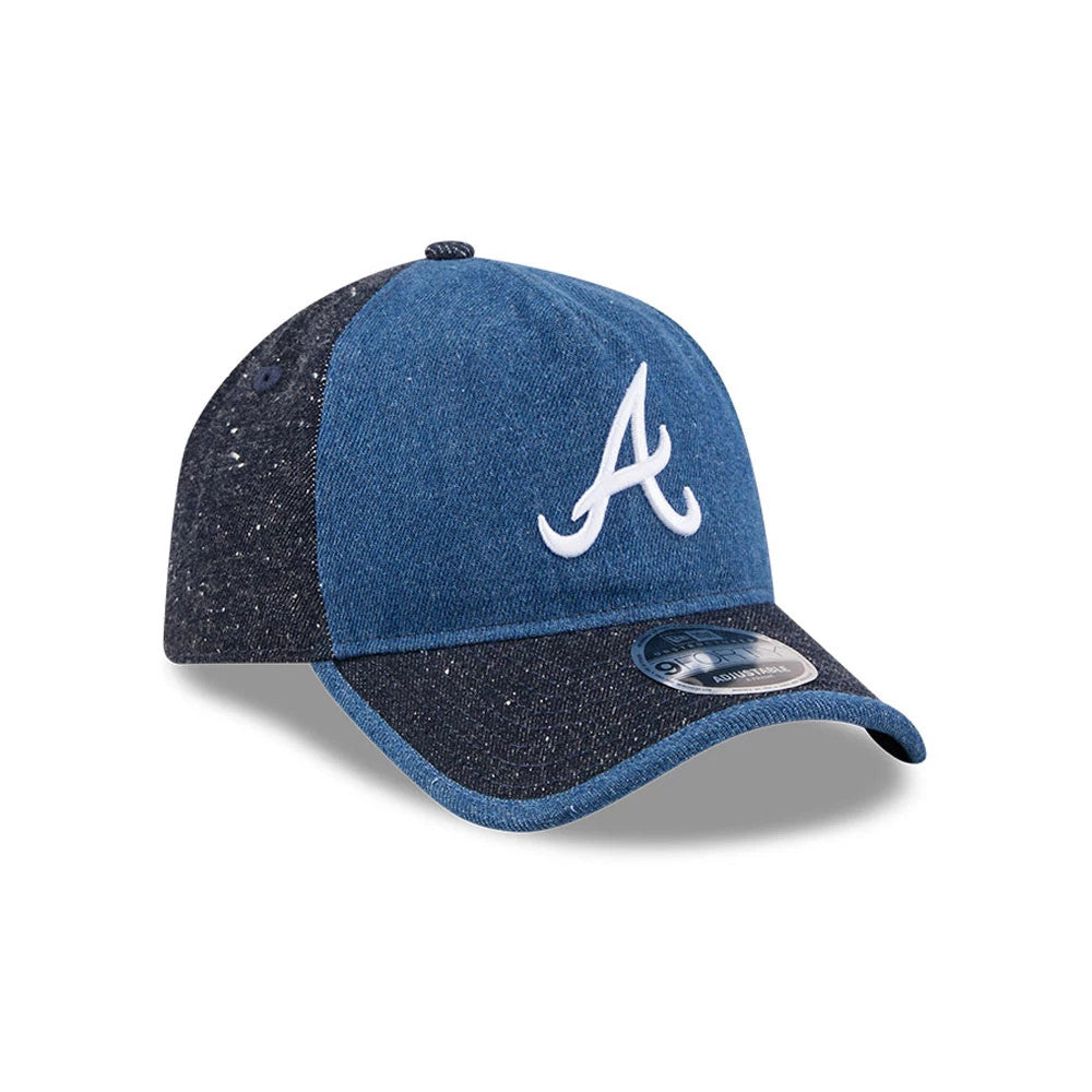 Pictured is this MLB Multipanel Atlanta Braves 9FORTY A-Frame Unstructured cap in navy. 3