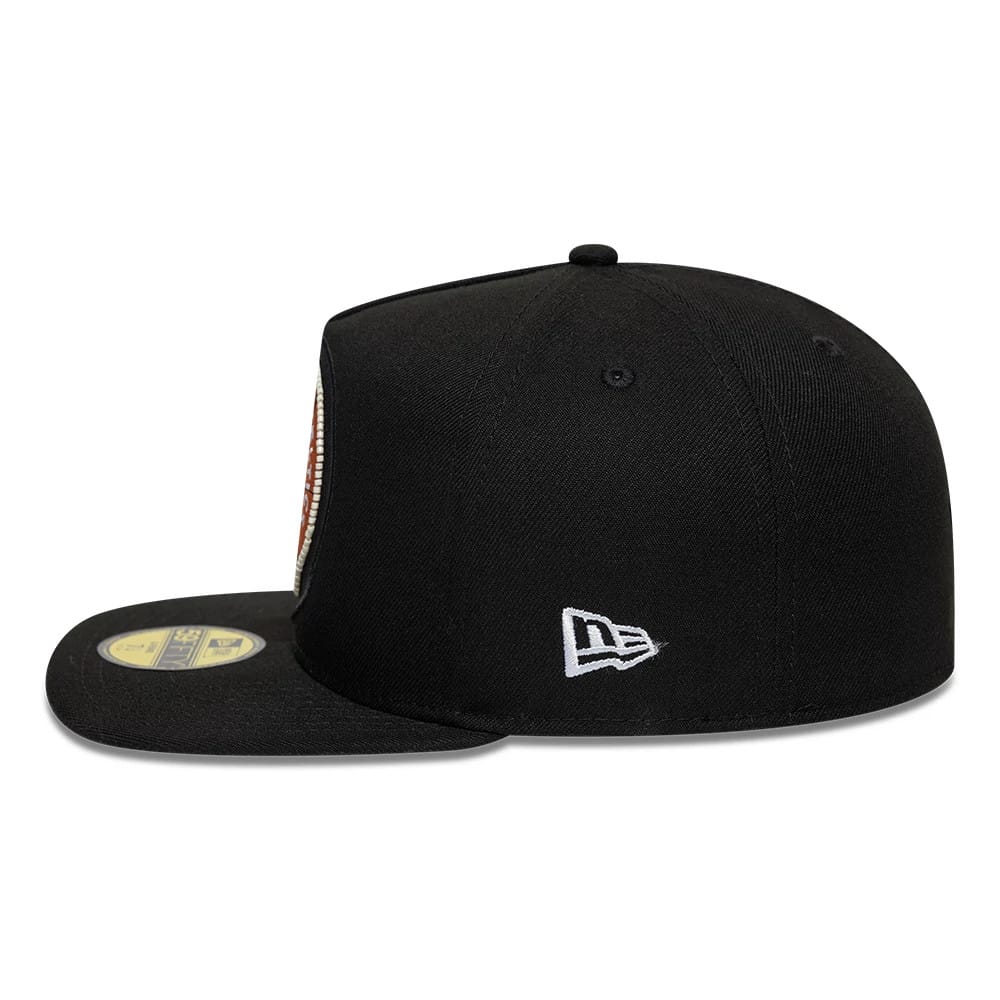 Pictured is this NBA Bead Boston Celtics 59FIFTY A-Frame Fitted cap in black. 5