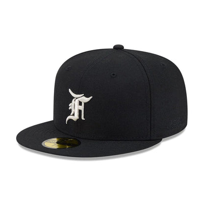 Pictured is this Fear Of God X MLB Chicago White Sox 59FIFTY Fitted cap in black. 1