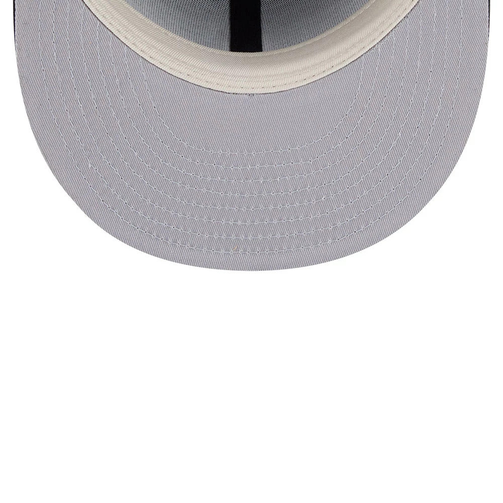 Pictured is this Fear Of God X MLB Logo 59FIFTY Fitted cap in black. 2