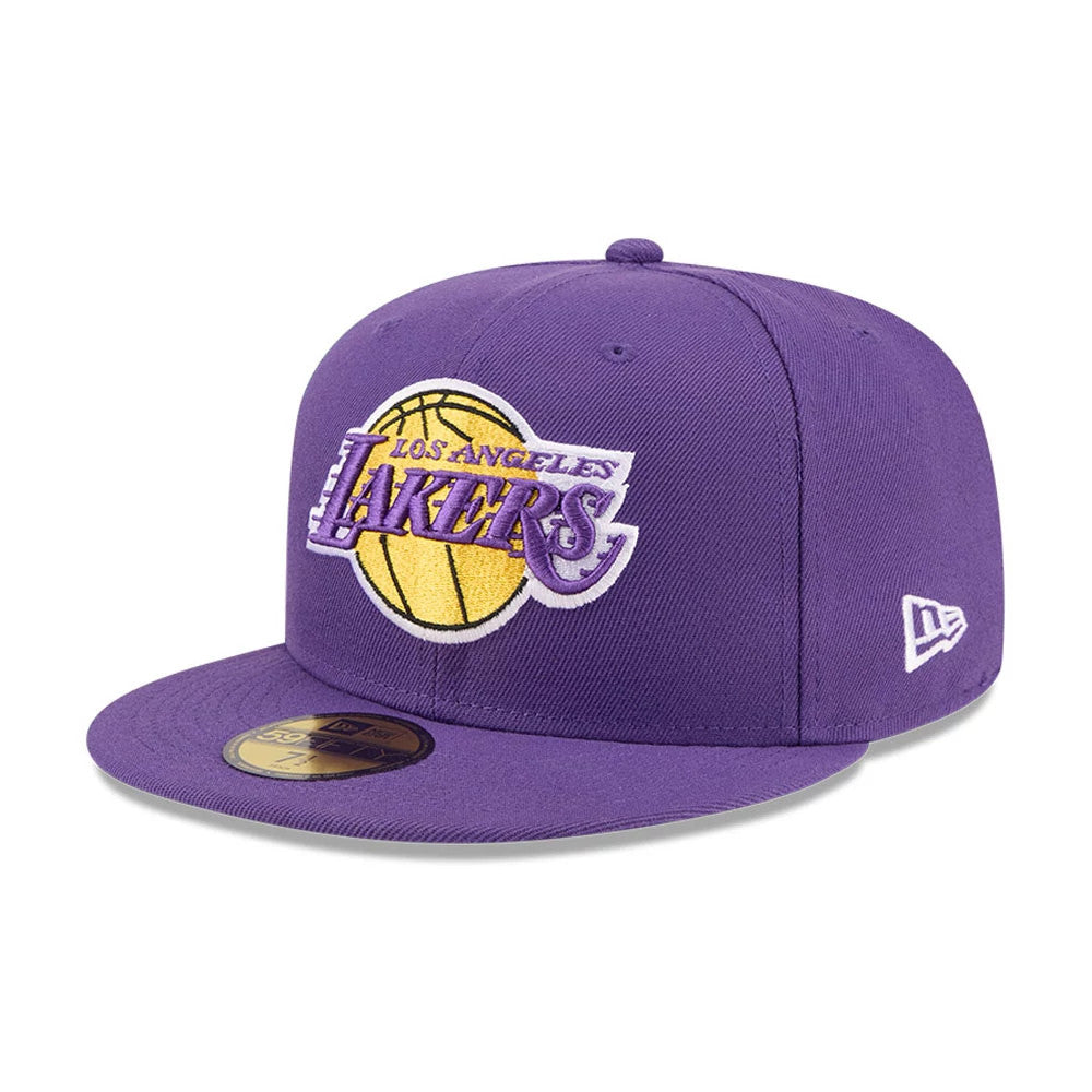 Pictured is this NBA X J-FROST LA Lakers 59FIFTY Fitted cap in purple. 4