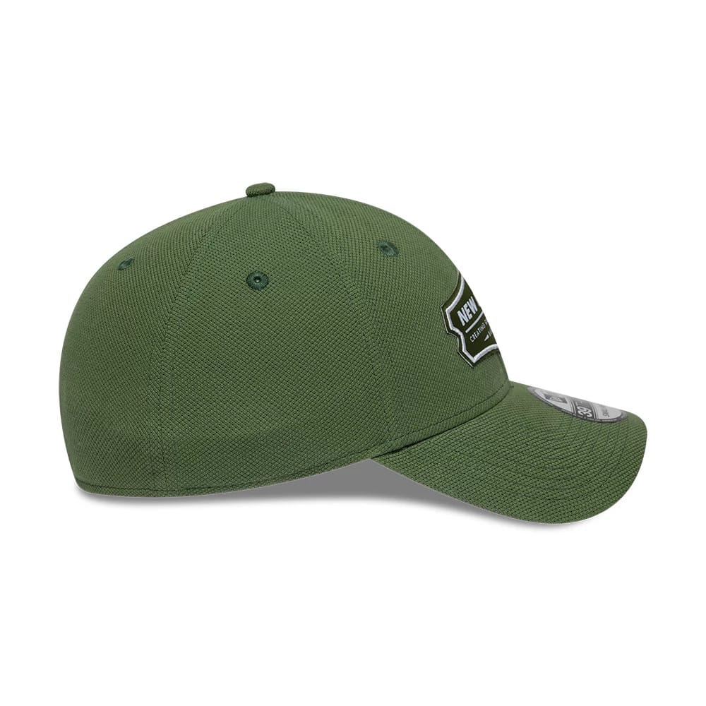 Pictured is this New Era Jersey 39THIRTY Stretch Fit cap in green. 6