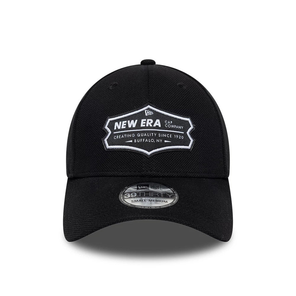 Pictured is this New Era Jersey 39THIRTY Stretch Fit cap in black. 2