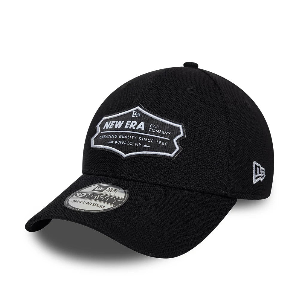 Pictured is this New Era Jersey 39THIRTY Stretch Fit cap in black. 1