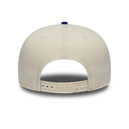 Pictured is this MLB Ombre Script Los Angeles Dodgers 9FIFTY Snapback cap in light beige. 7