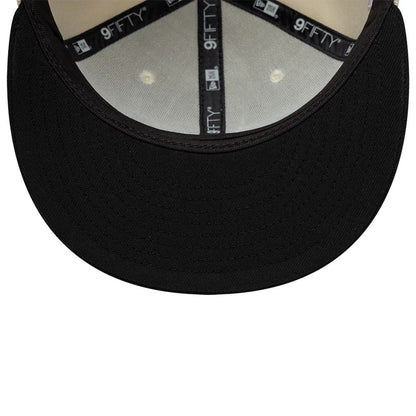 Pictured is this New Era Ombre Script 9FIFTY Snapback cap in light beige. 7