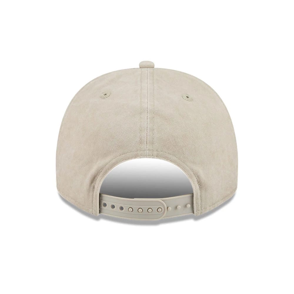 Pictured is this MLB LA Dodgers 9FIFTY A-Frame Snapback cap in light beige. 6