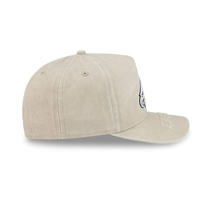 Pictured is this NFL Philadelphia Eagles 9FIFTY A-Frame Snapback cap in light beige. 5