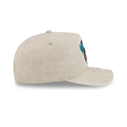 Pictured is this NBA Vancouver Grizzlies 9FIFTY A-Frame Snapback cap in light beige. 7