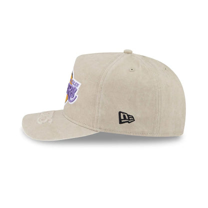 Pictured is this NBA LA Lakers 9FIFTY A-Frame Snapback cap in light beige. 5