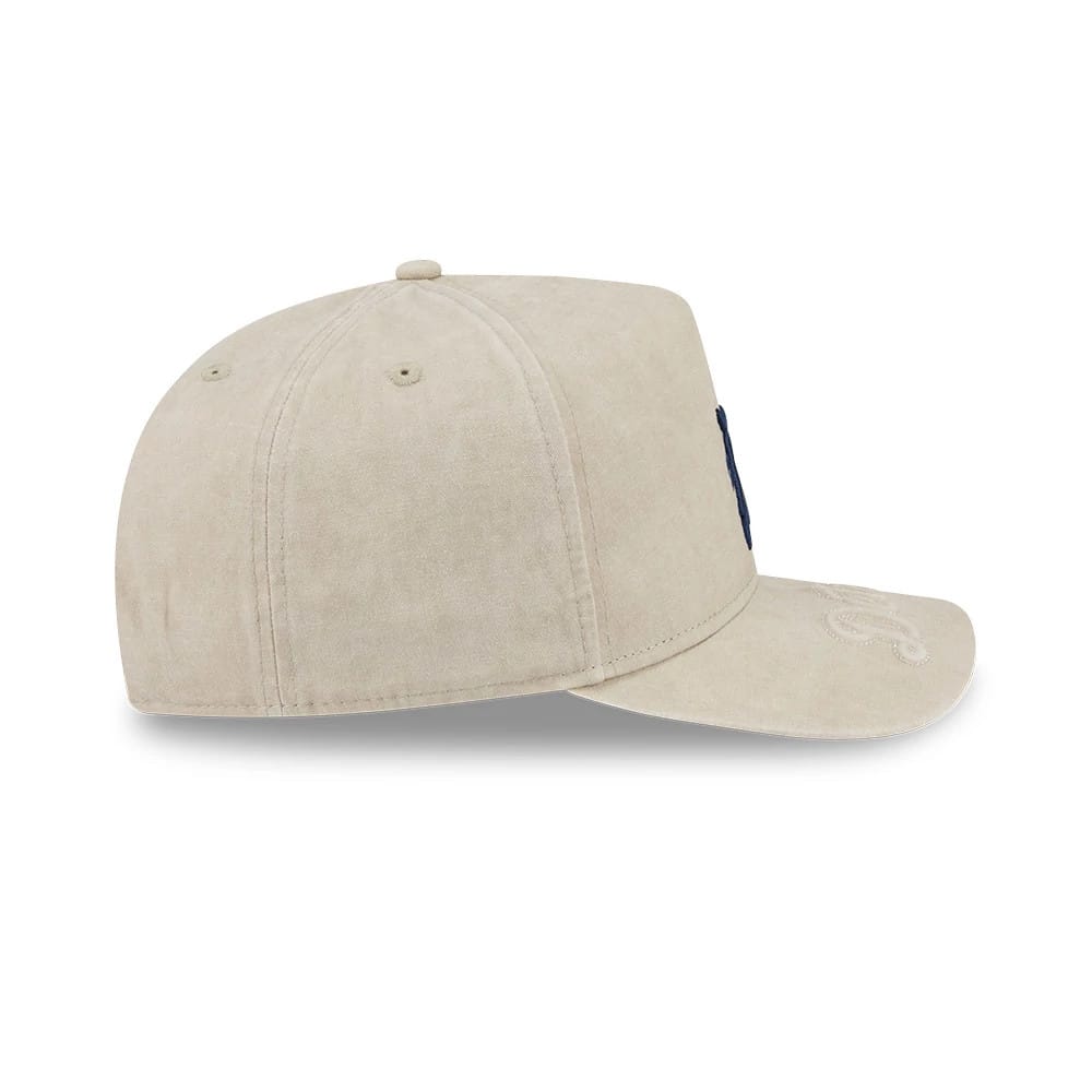 Pictured is this MLB Detroit Tigers 9FIFTY A-Frame Snapback cap in light beige. 6