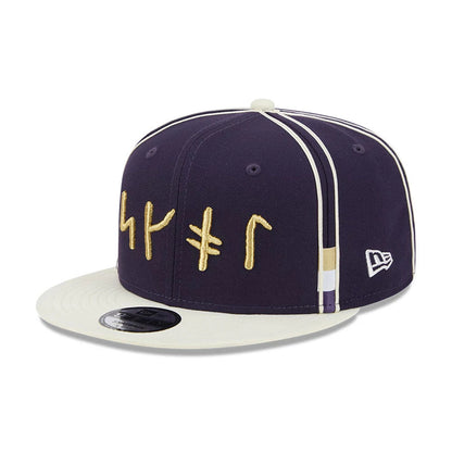 Pictured is this NFL Rivalry 2026 Minnesota Vikings 9FIFTY Snapback cap in dark purple. 1
