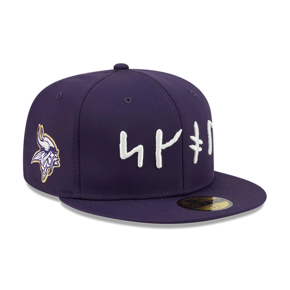Pictured is this NFL Rivalry 2026 Minnesota Vikings 59FIFTY Fitted cap in dark purple. 1