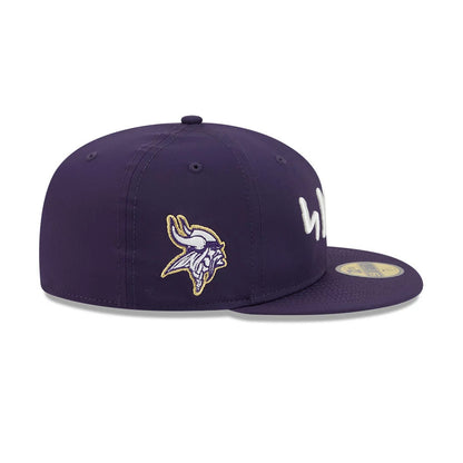 Pictured is this NFL Rivalry 2026 Minnesota Vikings 59FIFTY Fitted cap in dark purple. 5