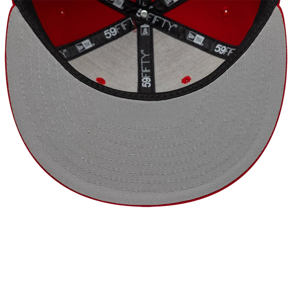 Pictured is this Gettomasa X New Era 59FIFTY Fitted cap in red. 2