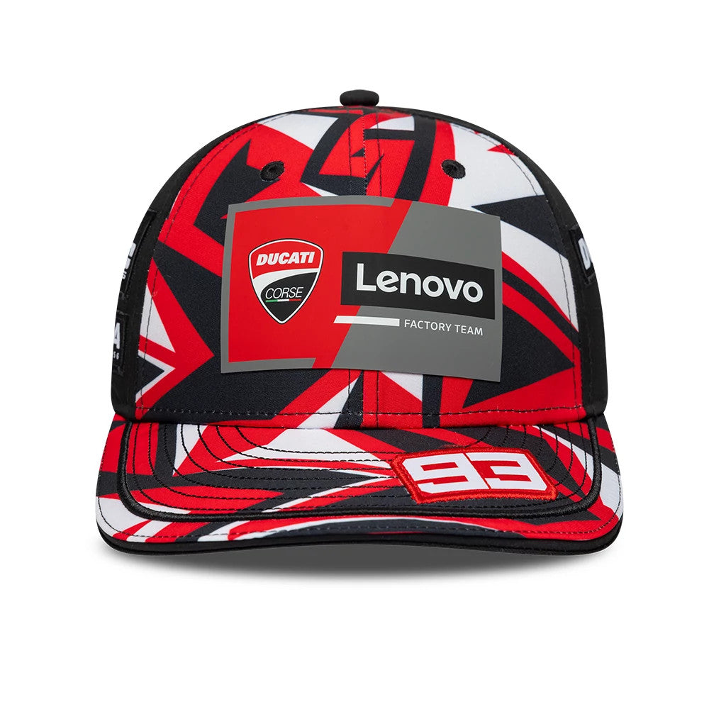 Pictured is this Ducati Motor Replica Marc Márquez Misano Race Special Black 9FIFTY Low Profile Adjustable cap. 3