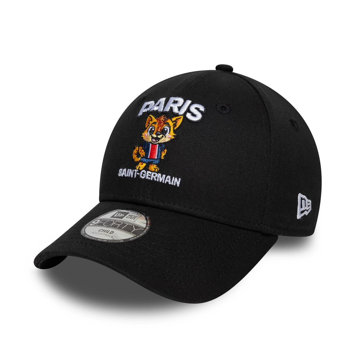 Pictured is this Kids Core Paris Saint-Germain 9FORTY cap in black. 3