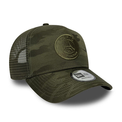 Pictured is this Camo Paris Saint-Germain 9FORTY E-Frame cap in green. 3