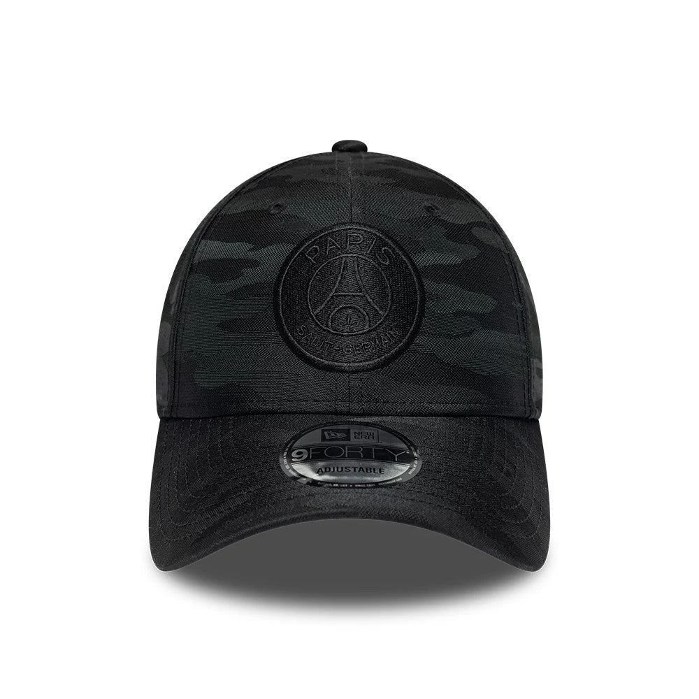 Pictured is this Camo Paris Saint-Germain 9FORTY cap in black. 2