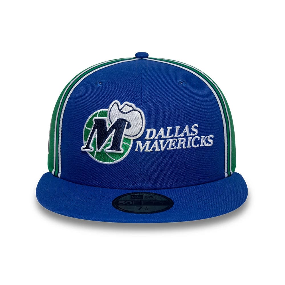 Pictured is this NBA Hardwood Classic Players Dallas Mavericks 59FIFTY Fitted cap in blue. 3
