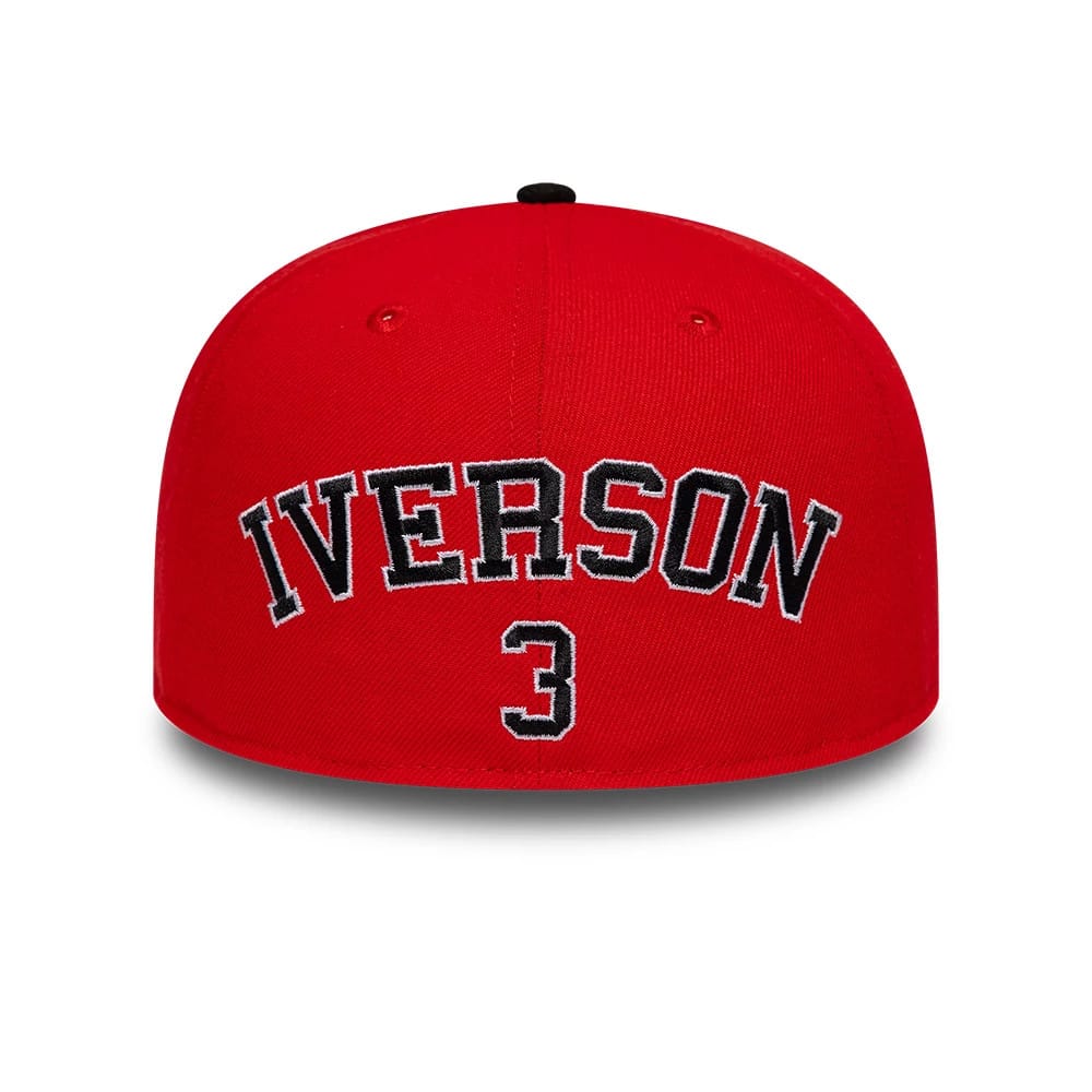 Pictured is this NBA Hardwood Classic Players Philadelphia 76ers 59FIFTY Fitted cap in black. 2