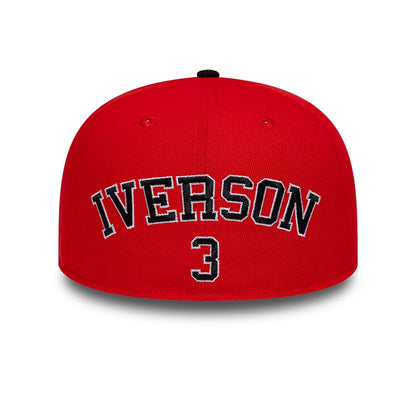 Pictured is this NBA Hardwood Classic Players Philadelphia 76ers 59FIFTY Fitted cap in black. 2