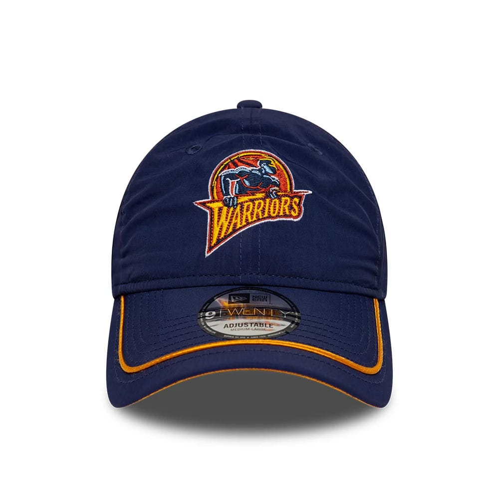 Pictured is this NBA Hardwood Classic Nylon Golden State Warriors 9TWENTY cap in dark blue. 3