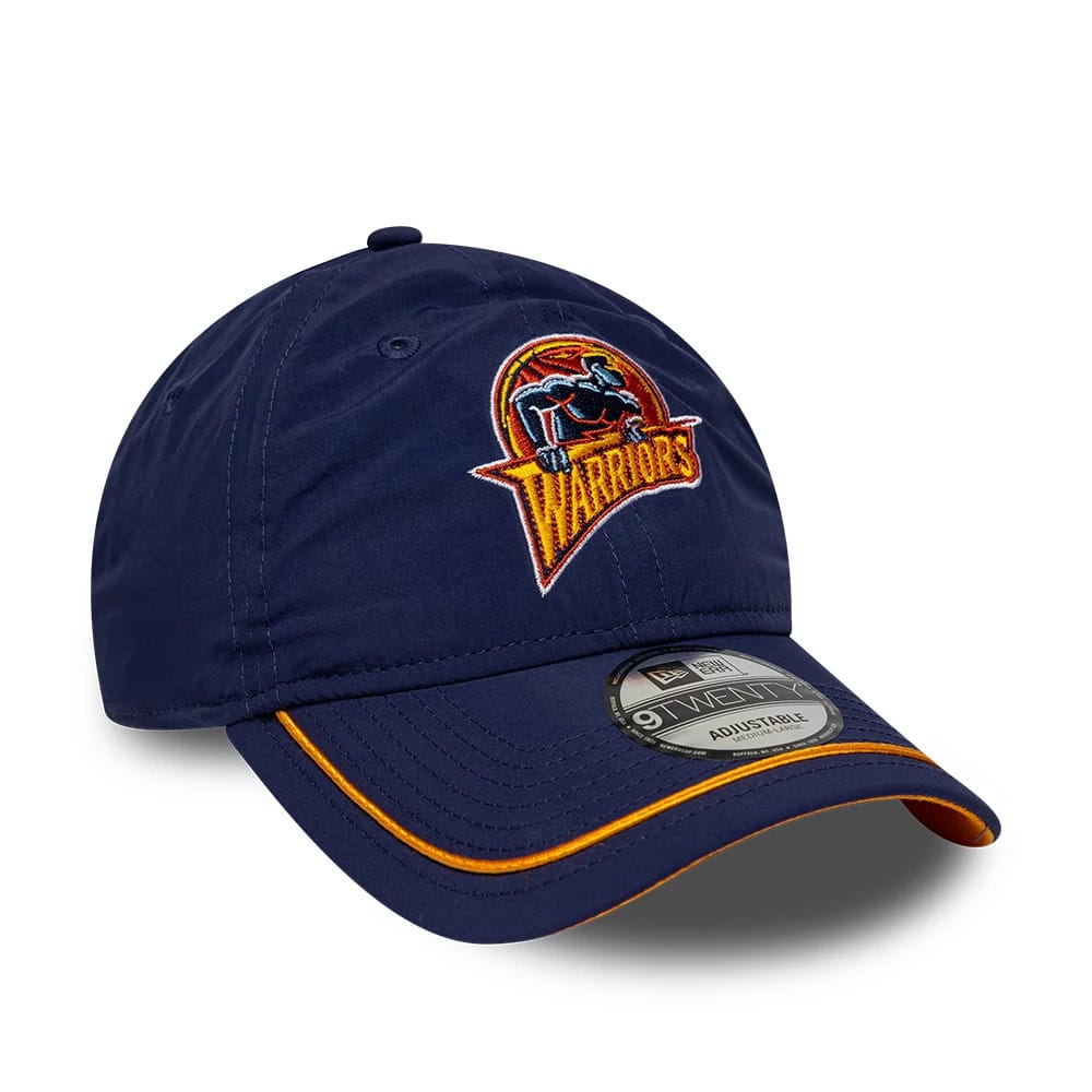Pictured is this NBA Hardwood Classic Nylon Golden State Warriors 9TWENTY cap in dark blue. 4